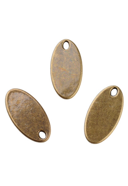 24x12mm avlång berlock för gravyr - 3 färger